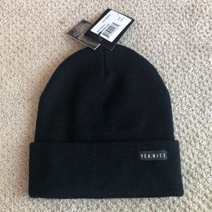 Yea.Nice Black Beanie NWT